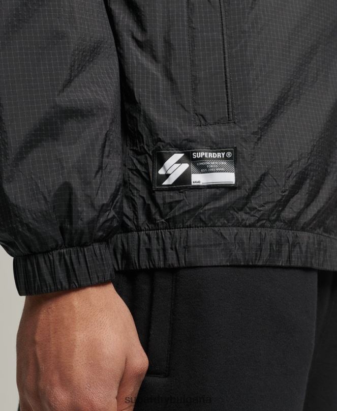Superdry облекло N00H4638 черен мъже кодово спортно яке