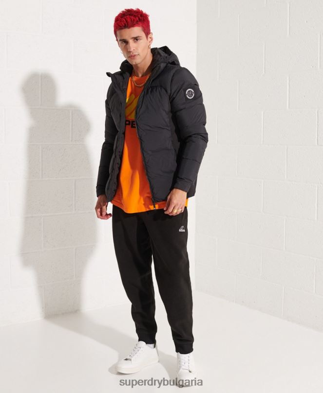 Superdry облекло N00H4640 черен мъже експедиционно пухено яке sd-ветровка