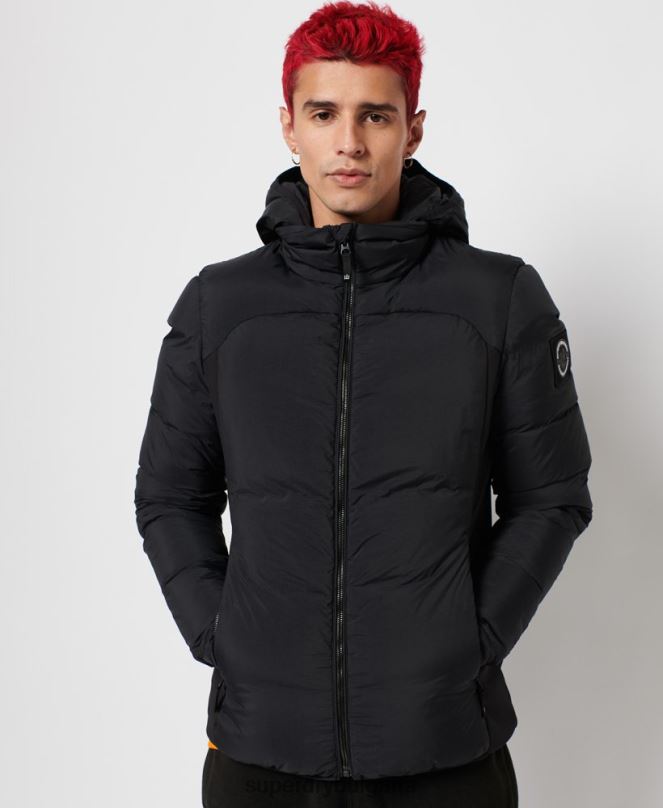 Superdry облекло N00H4640 черен мъже експедиционно пухено яке sd-ветровка