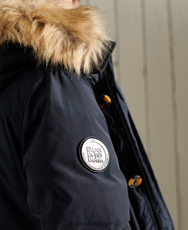 Superdry облекло N00H4642 военноморски флот мъже пухено яке новобранец