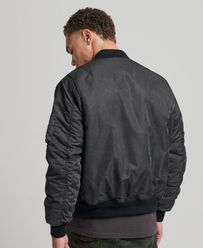 Superdry облекло N00H4647 тъмно сив мъже винтидж яке ma1 бомбър