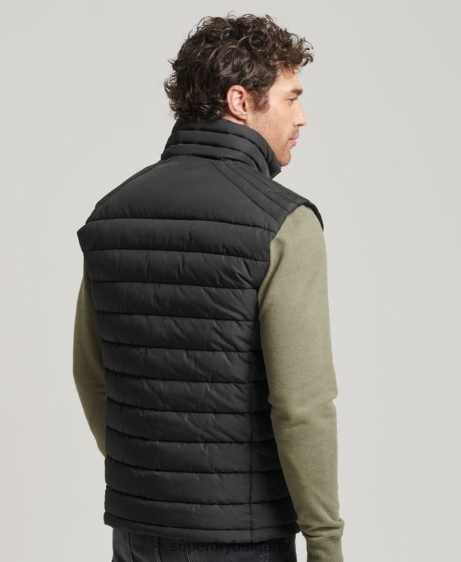 Superdry облекло N00H4651 черен мъже студио fuji gilet