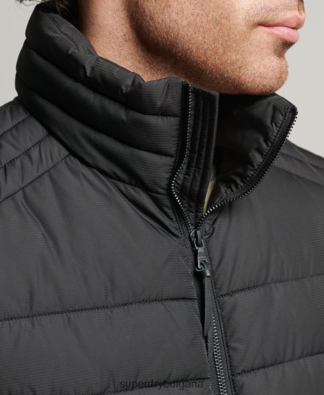 Superdry облекло N00H4651 черен мъже студио fuji gilet