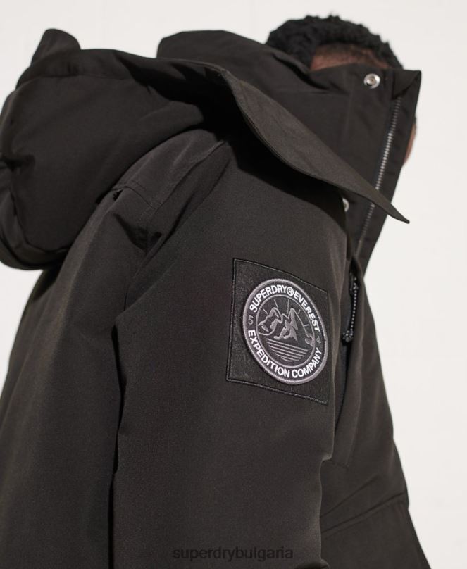 Superdry облекло N00H4653 черен мъже бомбър яке Everest