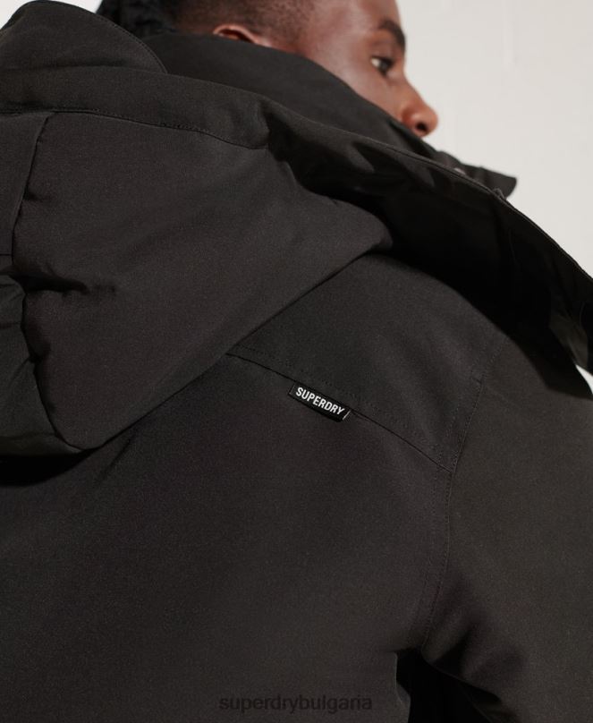 Superdry облекло N00H4653 черен мъже бомбър яке Everest