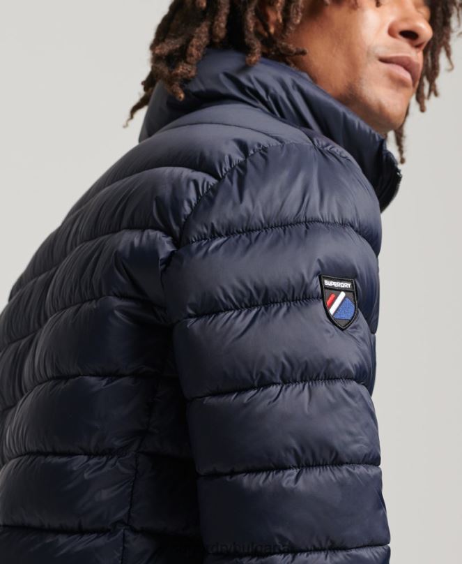 Superdry облекло N00H4654 военноморски флот мъже яке с класическо лого