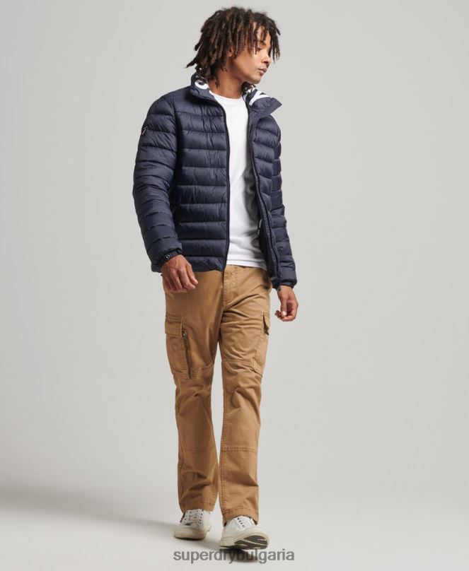 Superdry облекло N00H4654 военноморски флот мъже яке с класическо лого