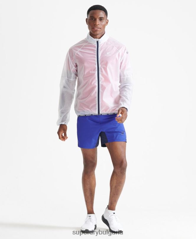 Superdry облекло N00H4661 бяло мъже работи мембранно яке