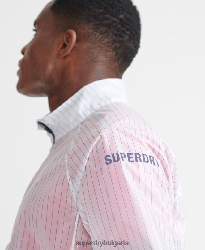 Superdry облекло N00H4661 бяло мъже работи мембранно яке