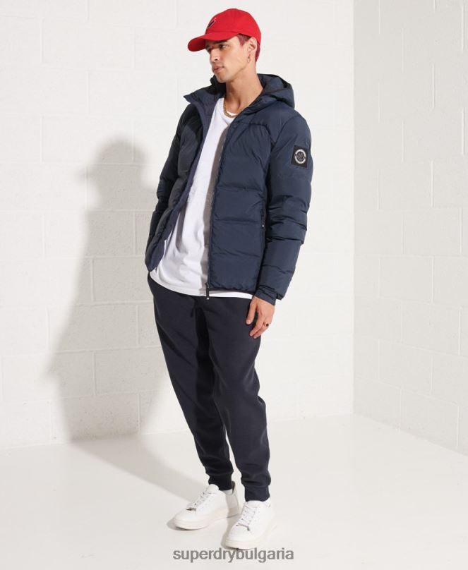 Superdry облекло N00H4665 военноморски флот мъже експедиционно пухено яке sd-ветровка