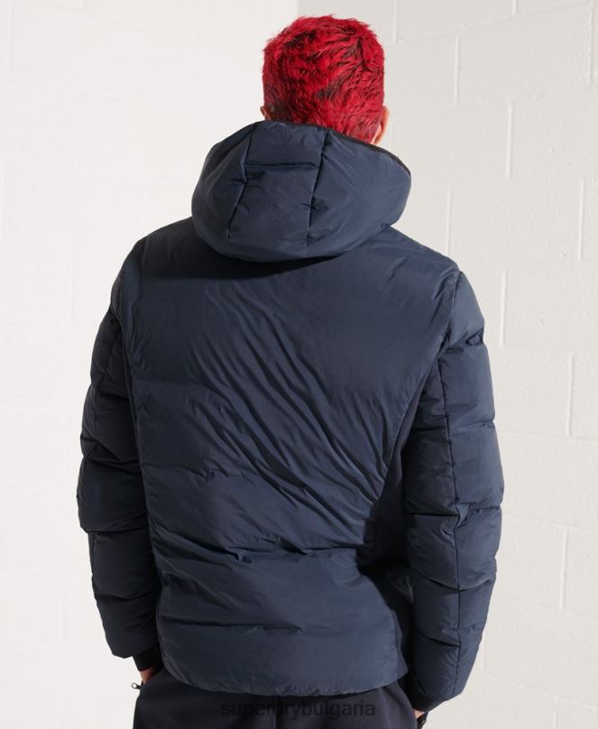 Superdry облекло N00H4665 военноморски флот мъже експедиционно пухено яке sd-ветровка