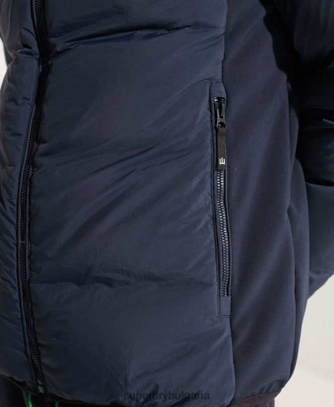 Superdry облекло N00H4665 военноморски флот мъже експедиционно пухено яке sd-ветровка
