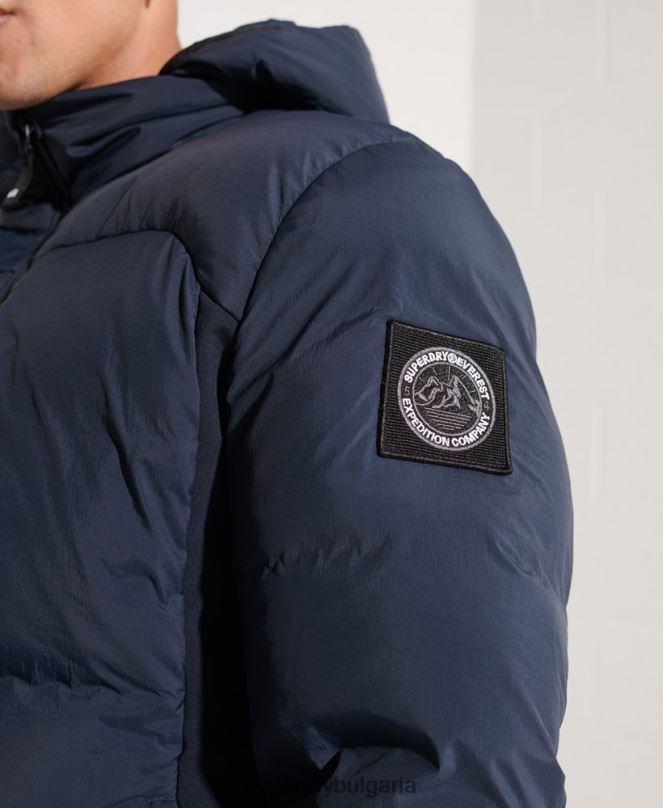 Superdry облекло N00H4665 военноморски флот мъже експедиционно пухено яке sd-ветровка