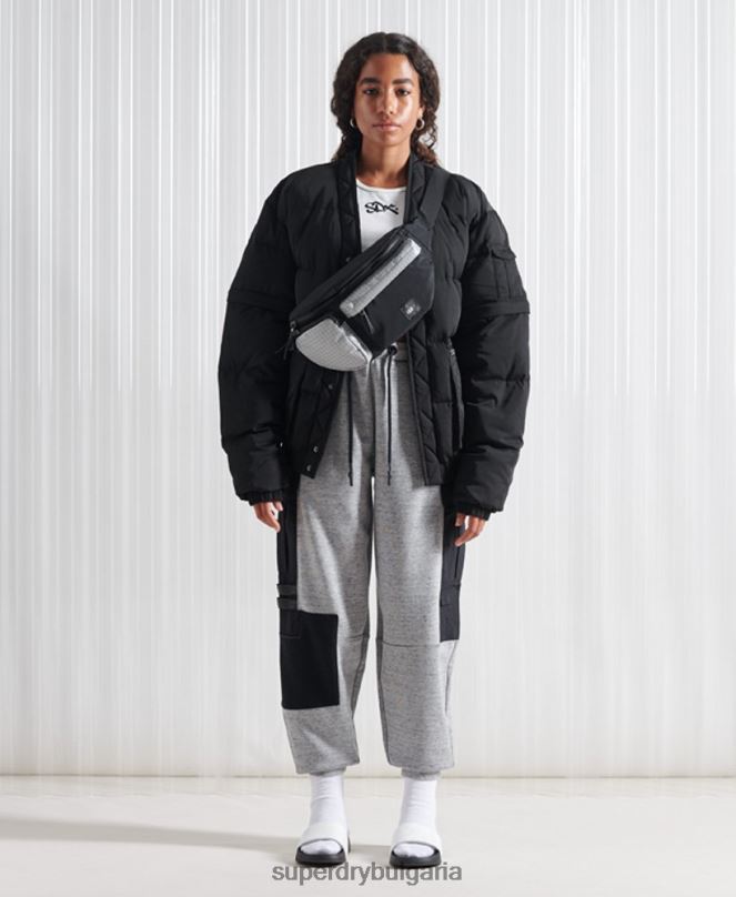 Superdry облекло N00H4670 черен мъже ограничено издание sdx 2 в 1 пухено яке