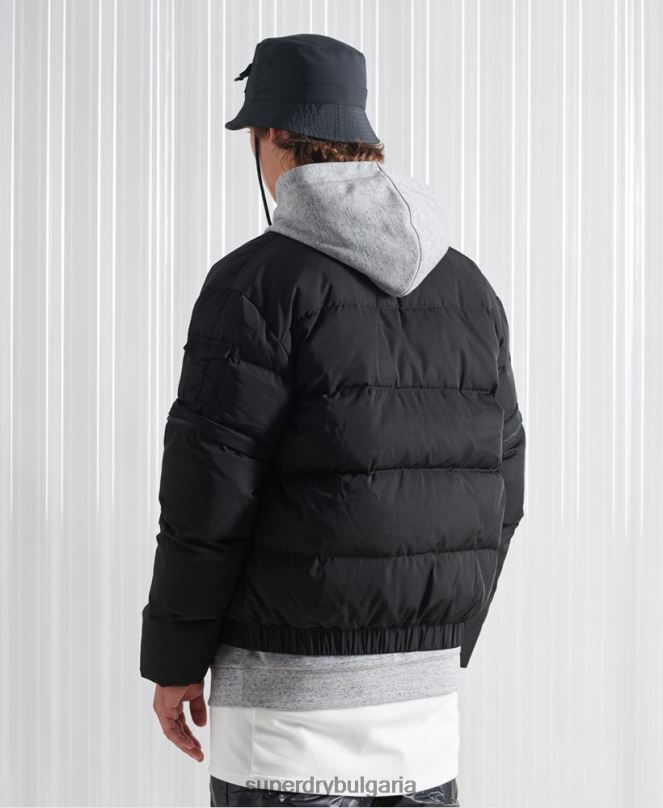 Superdry облекло N00H4670 черен мъже ограничено издание sdx 2 в 1 пухено яке