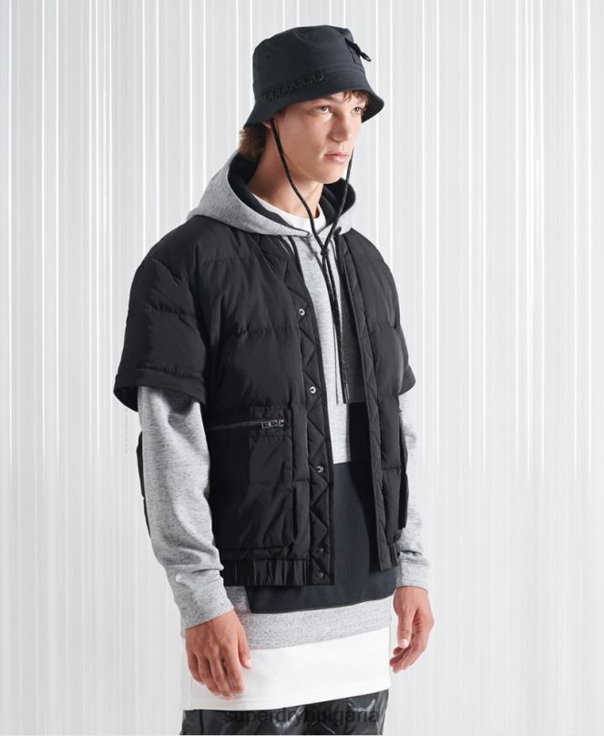 Superdry облекло N00H4670 черен мъже ограничено издание sdx 2 в 1 пухено яке