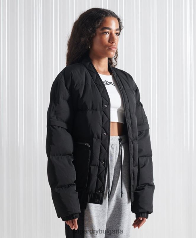Superdry облекло N00H4670 черен мъже ограничено издание sdx 2 в 1 пухено яке