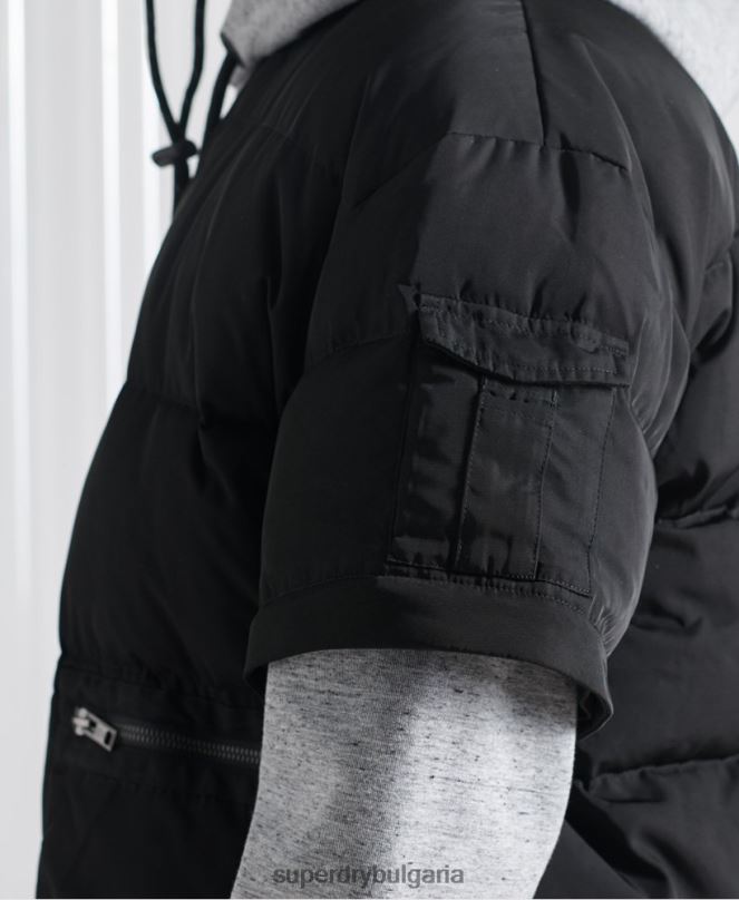 Superdry облекло N00H4670 черен мъже ограничено издание sdx 2 в 1 пухено яке