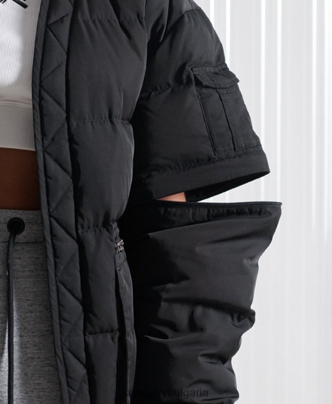 Superdry облекло N00H4670 черен мъже ограничено издание sdx 2 в 1 пухено яке