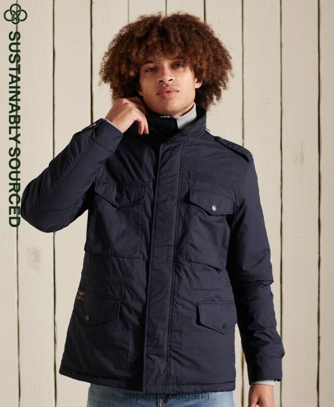 Superdry облекло N00H4675 син мъже военно яке м-65