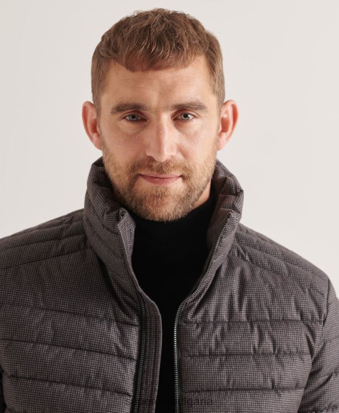 Superdry облекло N00H4679 сиво мъже студия без качулка fuji яке