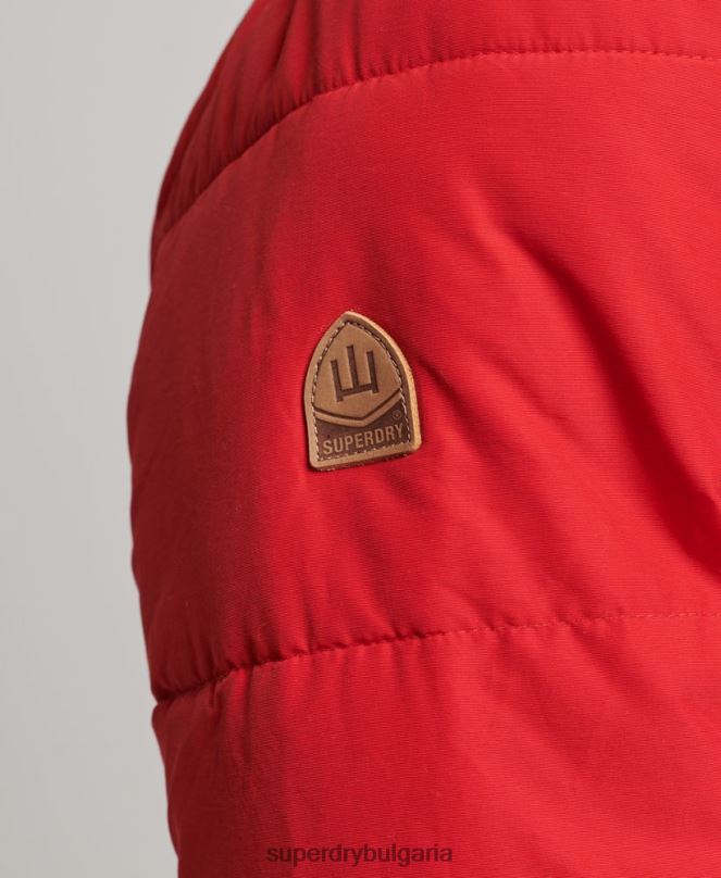 Superdry облекло N00H4685 червен мъже планинско пухено яке