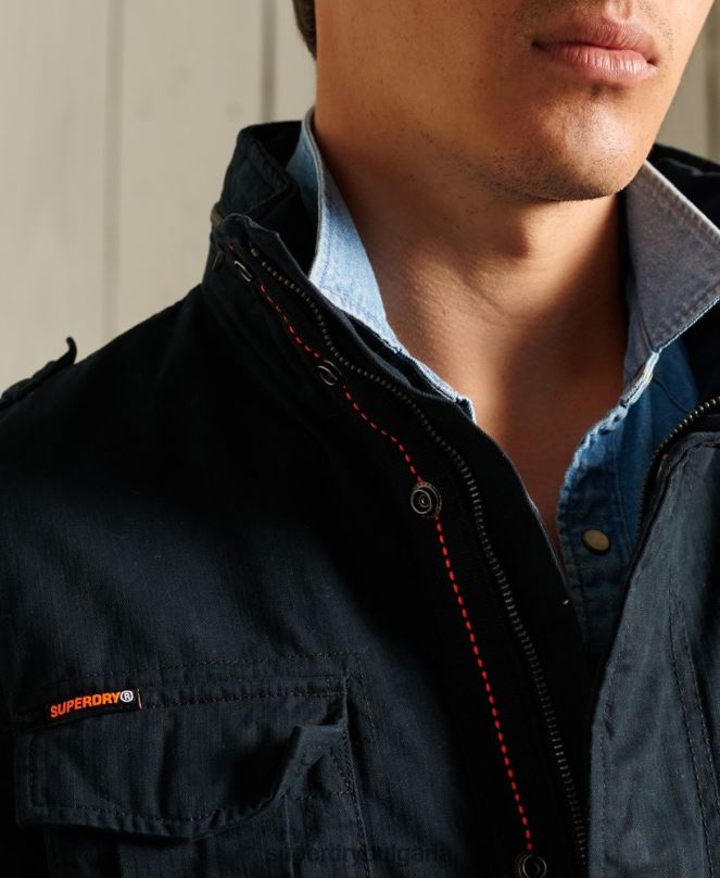 Superdry облекло N00H4686 военноморски флот мъже класическо яке за новобранец