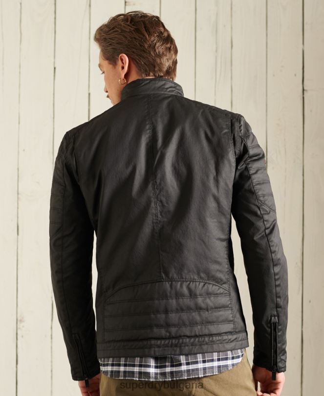 Superdry облекло N00H4688 черен мъже карбоново моторно яке