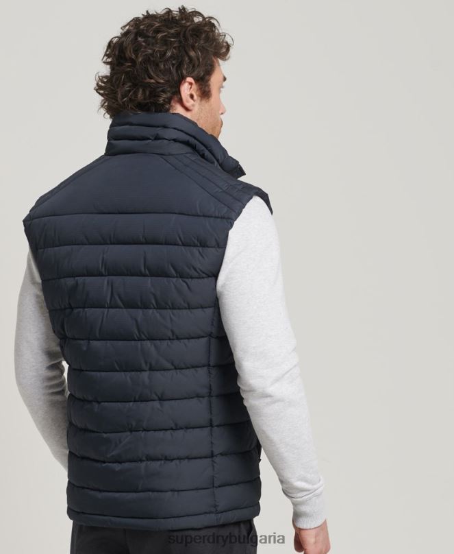 Superdry облекло N00H4690 военноморски флот мъже студио fuji gilet