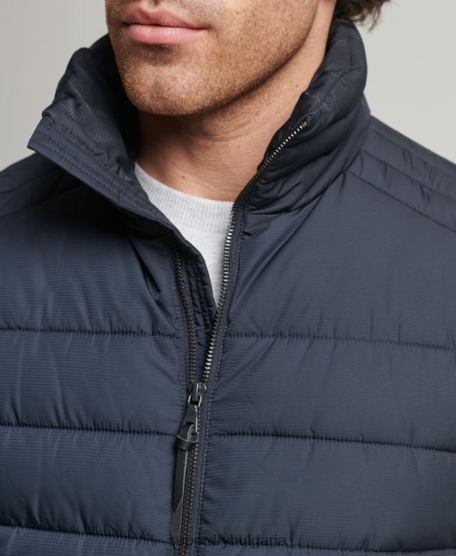 Superdry облекло N00H4690 военноморски флот мъже студио fuji gilet