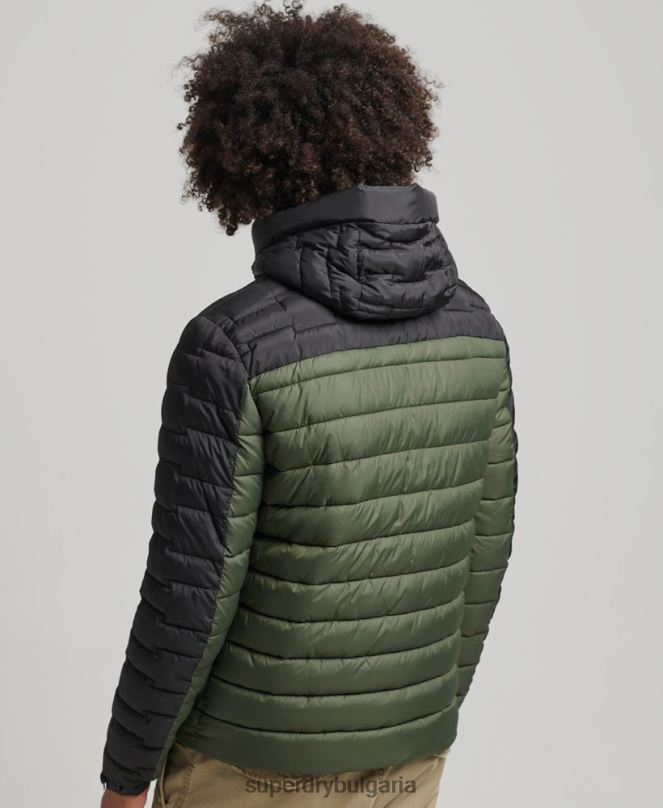 Superdry облекло N00H4694 каки мъже Експедиционно радарно ватирано микс яке fuji