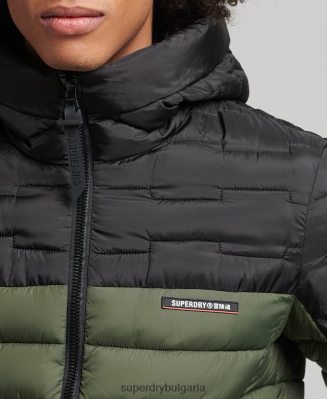 Superdry облекло N00H4694 каки мъже Експедиционно радарно ватирано микс яке fuji