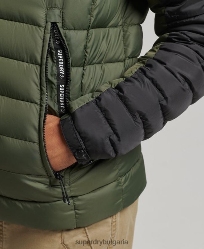Superdry облекло N00H4694 каки мъже Експедиционно радарно ватирано микс яке fuji