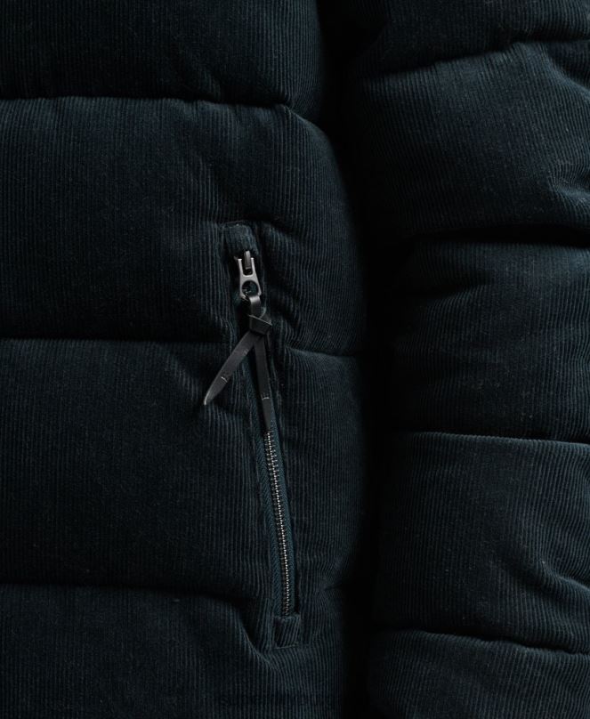 Superdry облекло N00H4698 военноморски флот мъже винтидж ретро пухено яке