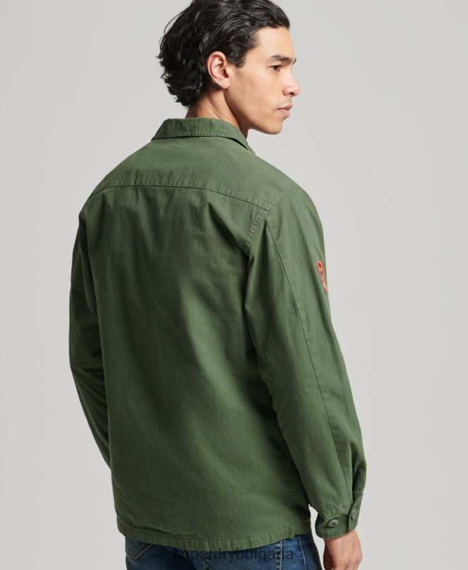 Superdry облекло N00H4702 зелено мъже тропическо бойно яке