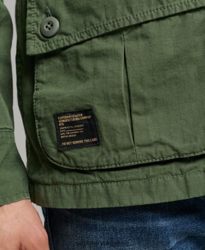 Superdry облекло N00H4702 зелено мъже тропическо бойно яке