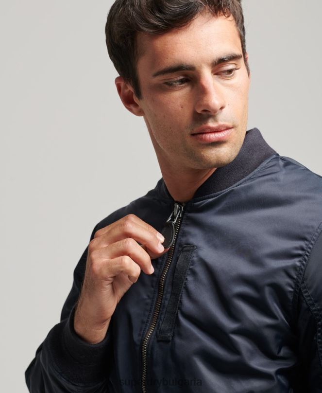 Superdry облекло N00H4703 военноморски флот мъже винтидж яке ma1 бомбър