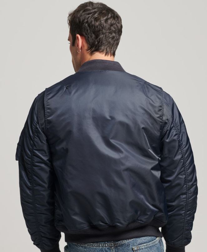 Superdry облекло N00H4703 военноморски флот мъже винтидж яке ma1 бомбър