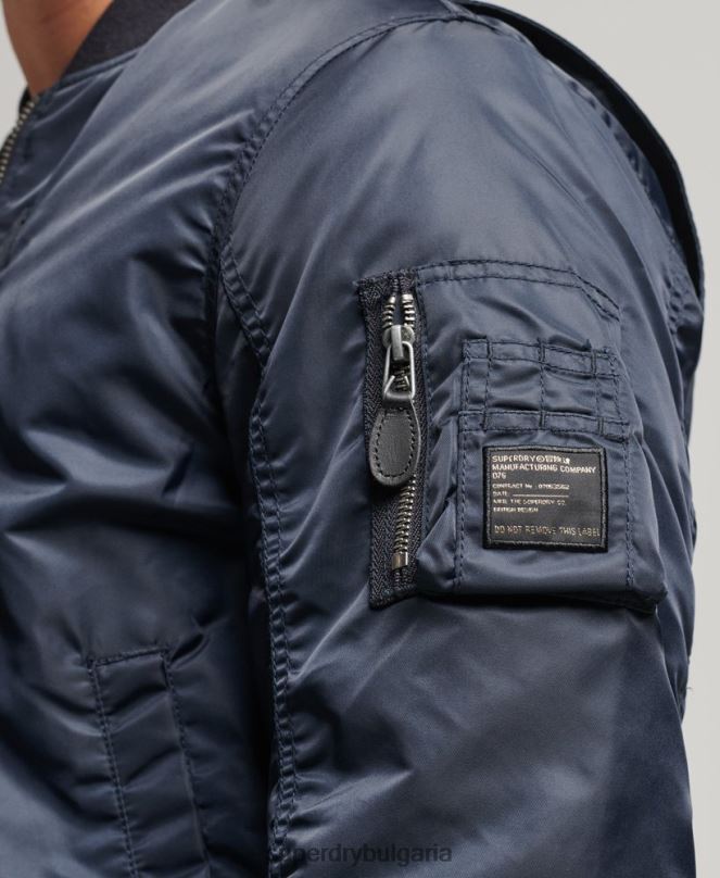 Superdry облекло N00H4703 военноморски флот мъже винтидж яке ma1 бомбър