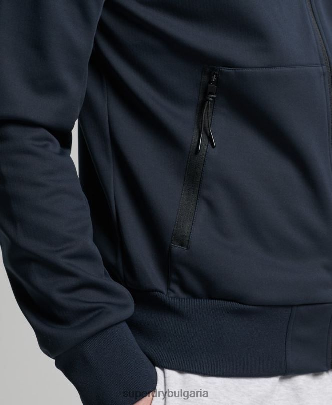 Superdry облекло N00H4705 военноморски флот мъже технологично спортно яке от софт шел
