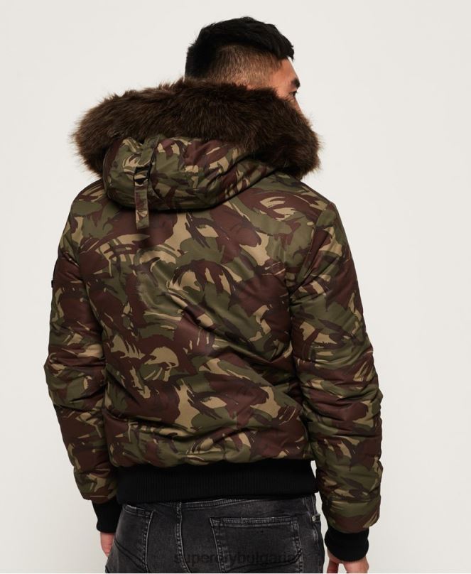 Superdry облекло N00H4708 каки мъже бомбър яке Everest