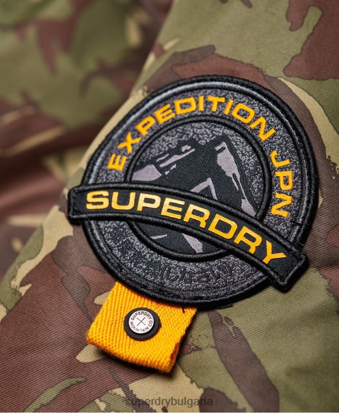 Superdry облекло N00H4708 каки мъже бомбър яке Everest