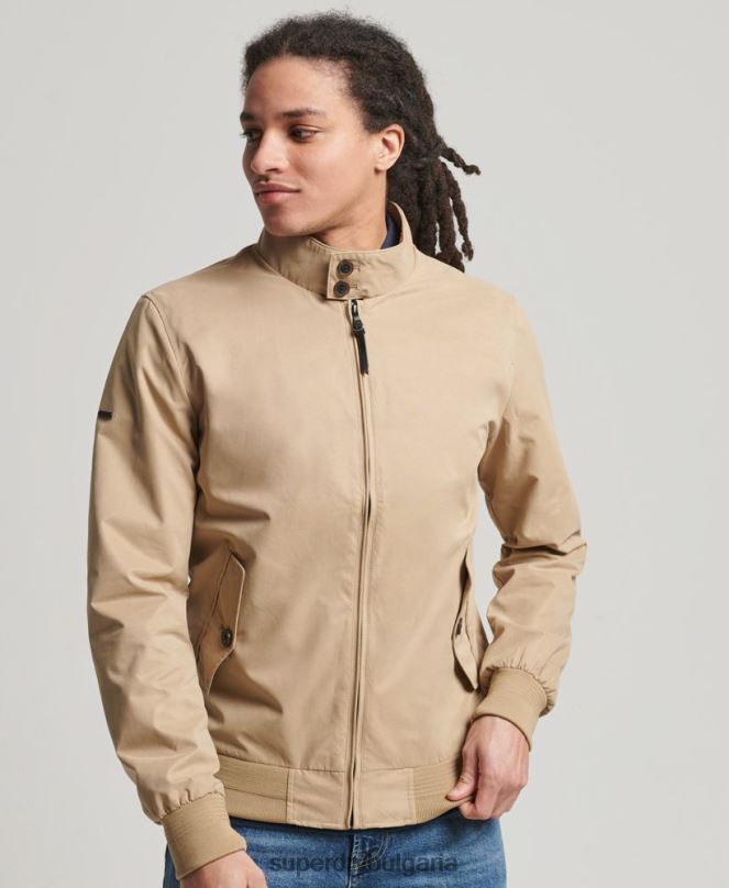 Superdry облекло N00H4709 тен мъже емблематично яке Харингтън