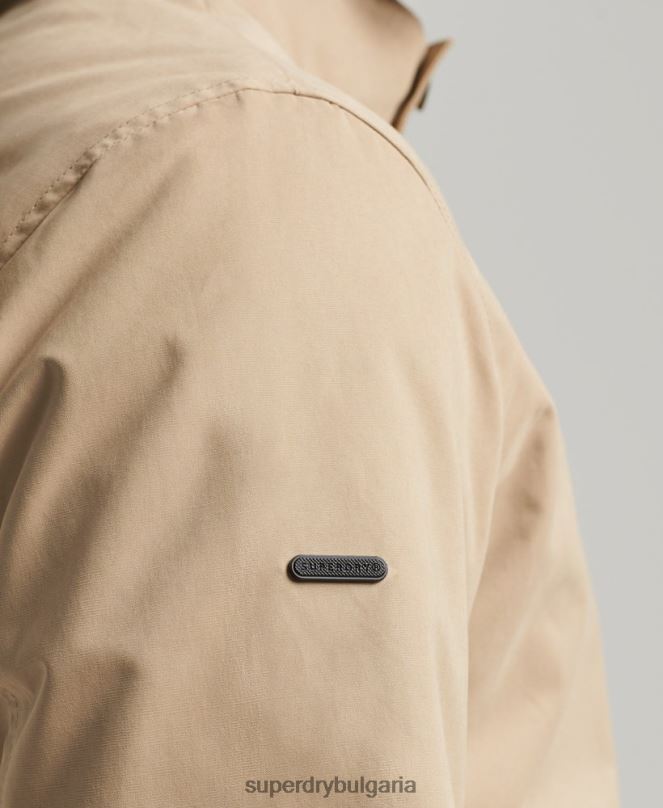 Superdry облекло N00H4709 тен мъже емблематично яке Харингтън