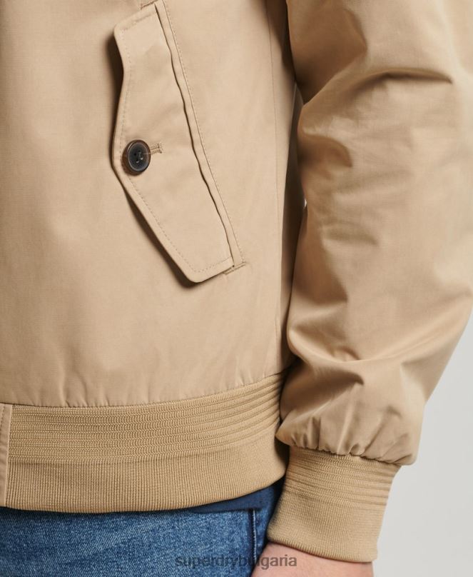 Superdry облекло N00H4709 тен мъже емблематично яке Харингтън