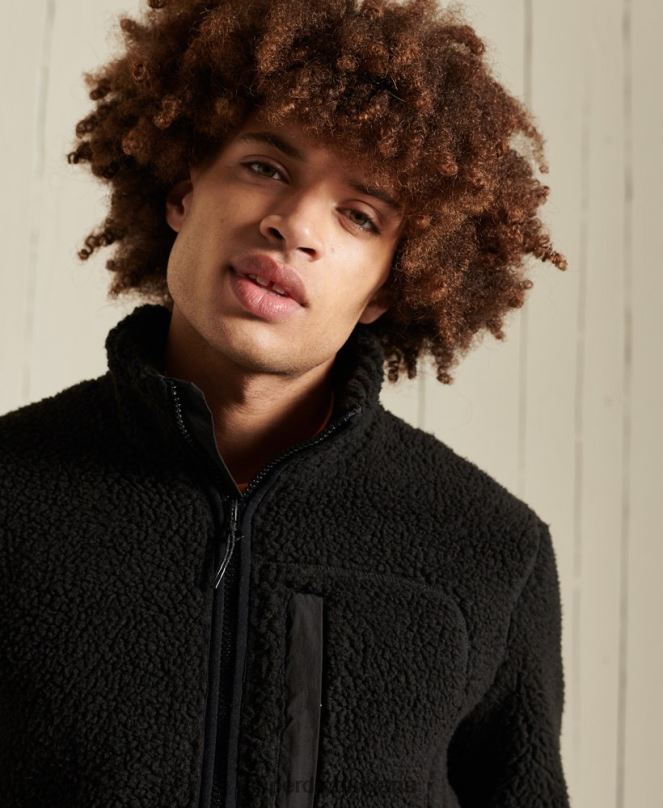 Superdry облекло N00H4710 кафяво мъже яке за работно облекло шерпа