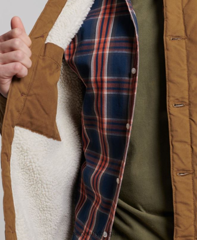 Superdry облекло N00H4712 кафяво мъже полезен микс върху риза