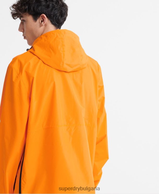 Superdry облекло N00H4713 оранжево мъже Packaway ежедневно яке от cagoule