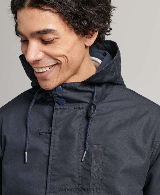 Superdry облекло N00H4715 син мъже винтидж военно яке тип парка