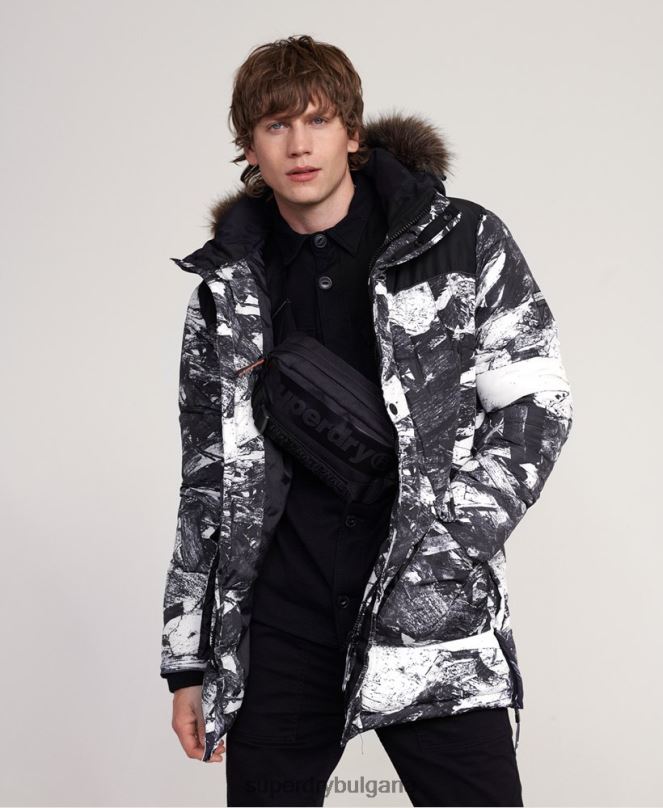 Superdry облекло N00H4717 сиво мъже sd explorer яке парка